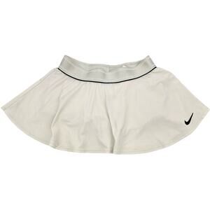 Youth Girls White Nike Dri-Fit Court Flouncy Tennis Skirt Skort Sz M AR2349-100